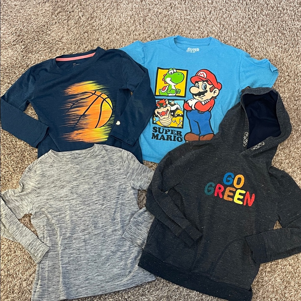 Boys Small Cat & Jack Shirt Bundle